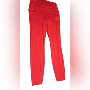All in Motion Red High Rise Leggings Size S